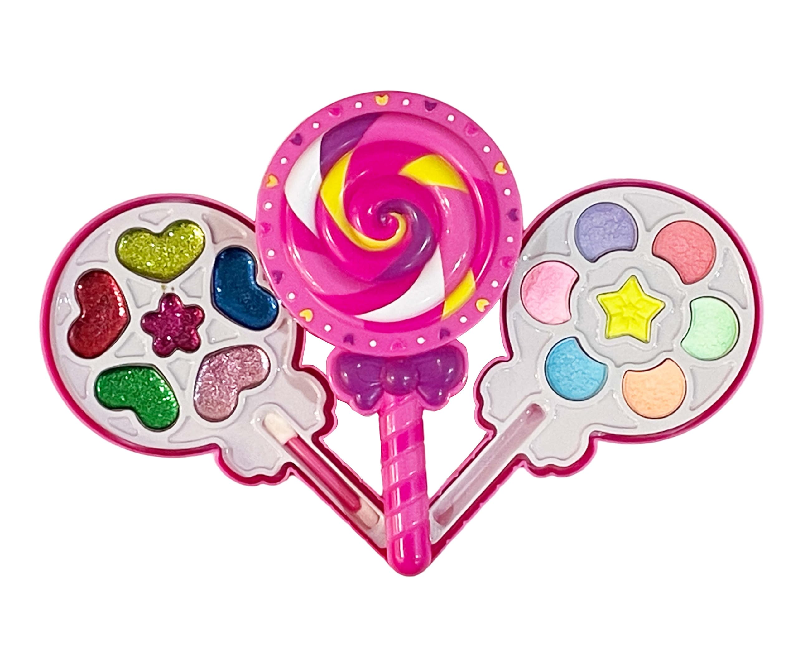 Natchcart Pretend Makeup for Girls Kids Children, Safe & Non-Toxic Play Beauty Toy Set Salon Toy Kit Cosmetics Kits with Foldable Sandal Case Girls Toys for Age 3 4 5 6 Years Old (Lollypop) (B0D6G1JL3H) Amazon Price History, Amazon Price Tracker