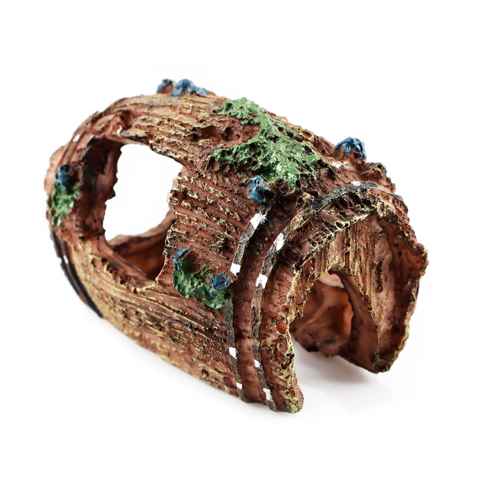 Decoracion Acuario,RUNEAY Decoracion Acuario Artificiales Acuario Adornos Resina pecera Adornos de Escondite de Cuevas