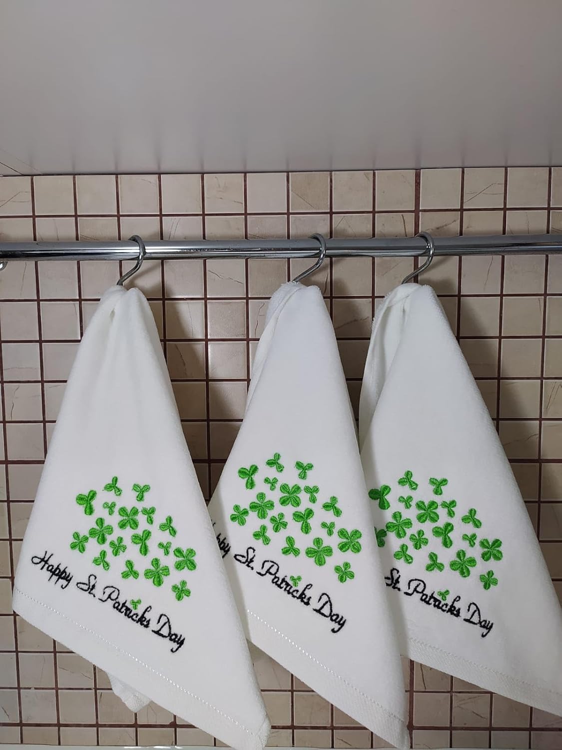 3 Pack St. Patrick's Day Fingertip Towels Kitchen Towels