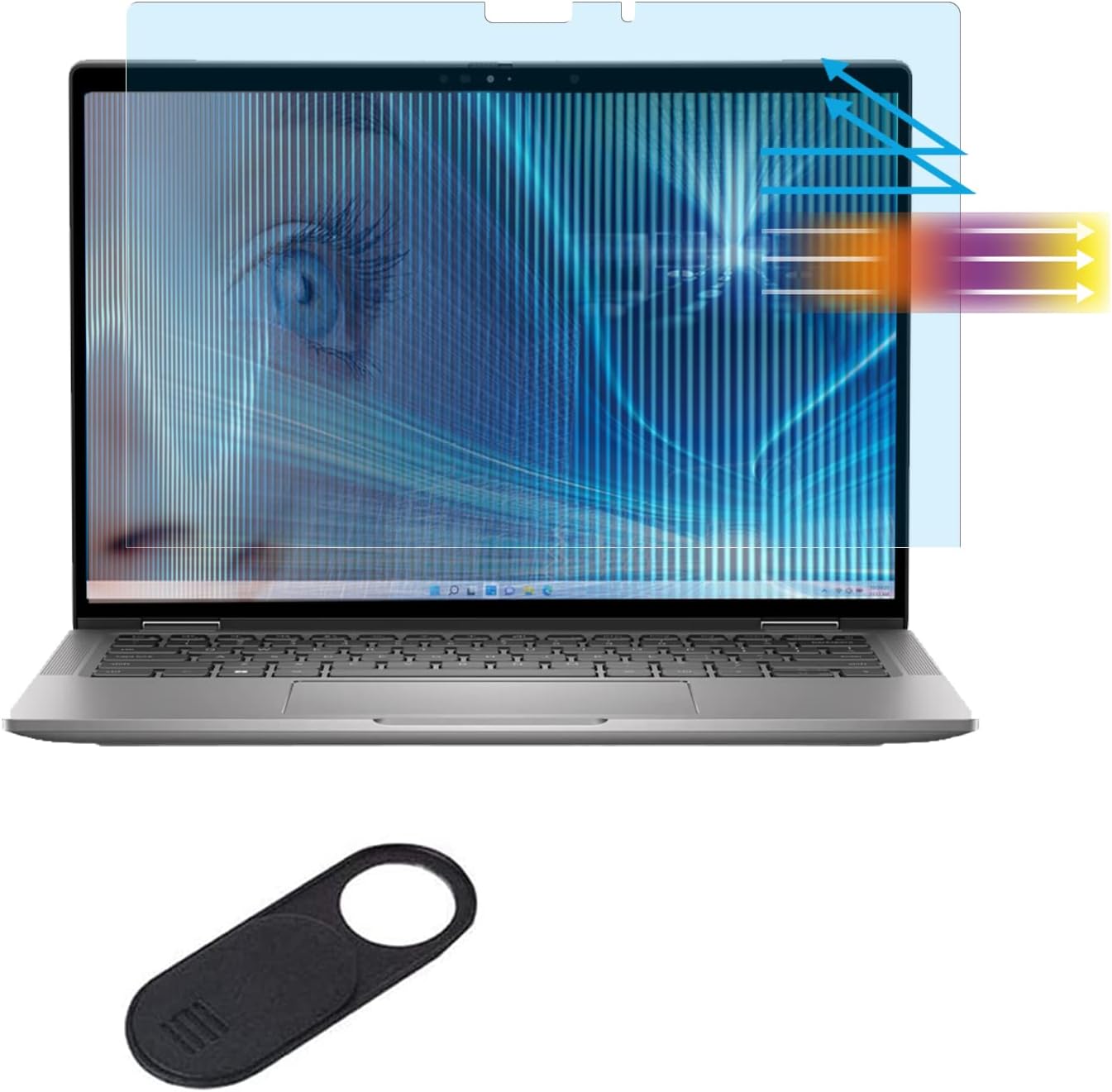 Anti Blue Light Screen Protector for 2025 2024 Dell Latitude 14 7455 7450 7440 14″/Latitude 14 9440 9450 14″/Latitude 14 5455, Eye Protection Blue Light, Glare, UV Blocking Filter (NOT FIT 3450 5450) Anti Blue Light Screen Protector for 2025 2024 Dell Latitude 14 7455 7450 7440 14″/Latitude 14 9440 9450 14″/Latitude 14 5455, Eye Protection Blue Light, Glare, UV Blocking Filter (NOT FIT 3450 5450)