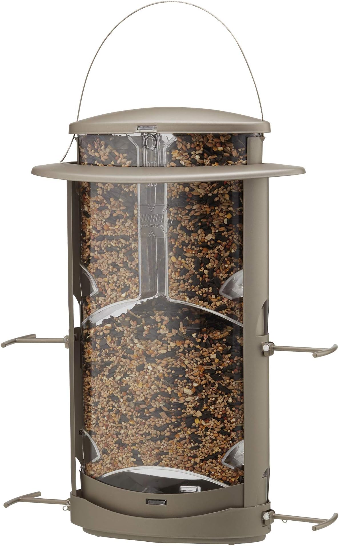 Happy Beaks X-1 Squirrel Proof Wild Bird Feeder Hanging Feeding Station for Garden Birds