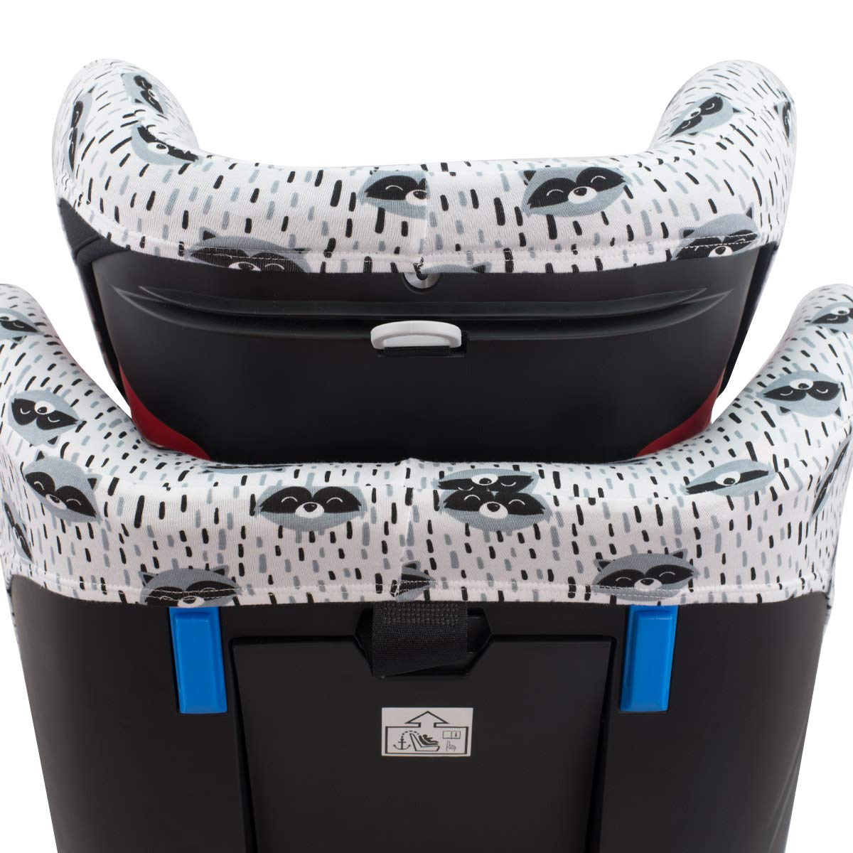 JYOKO KIDS Bezug für Autositz kompatibel mit Kinderkraft Myway, aus Baumwolle (Raccoon)