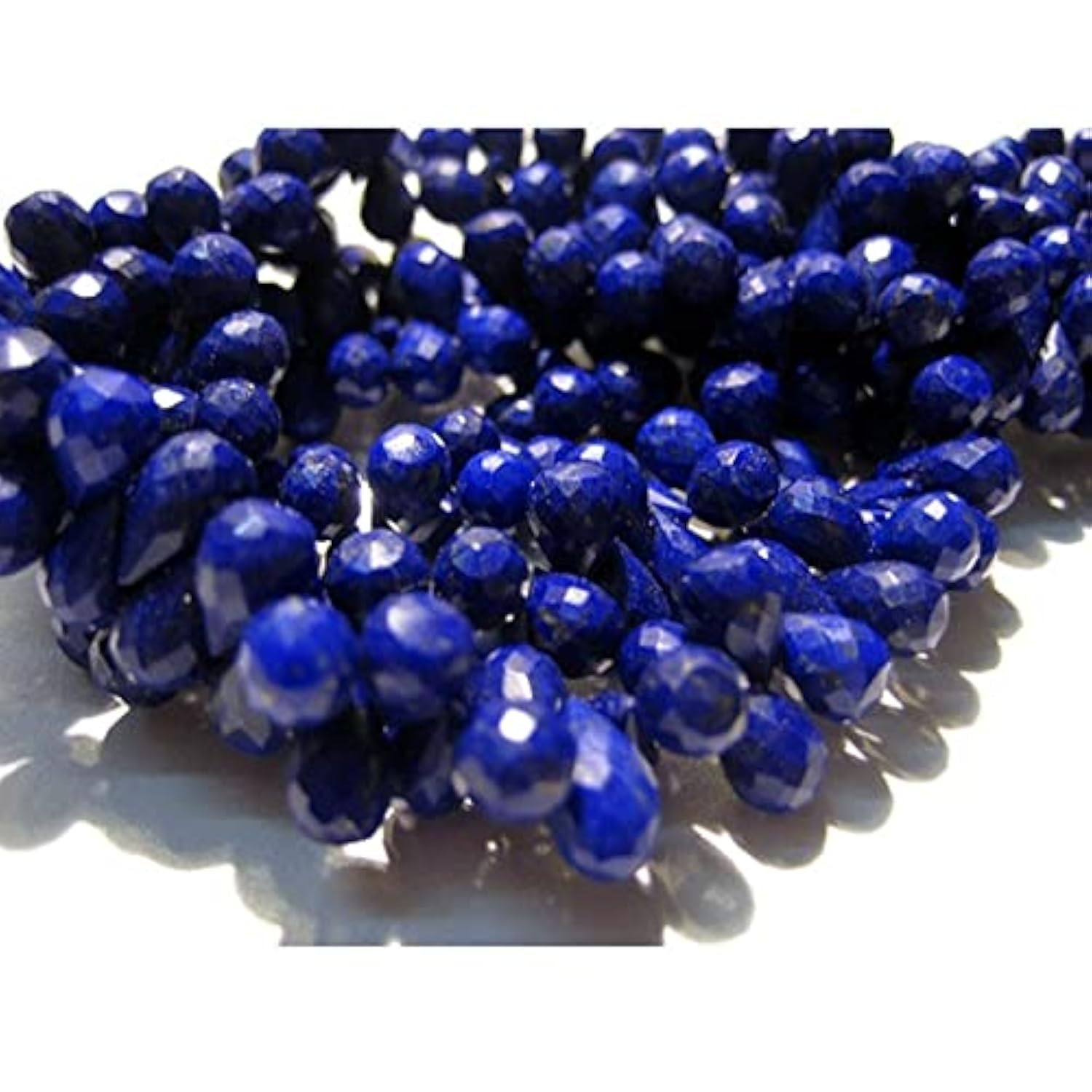 Perles de lapis lazuli de 8x12mm pour fabriquer un cadeau d'anniversaire fait main