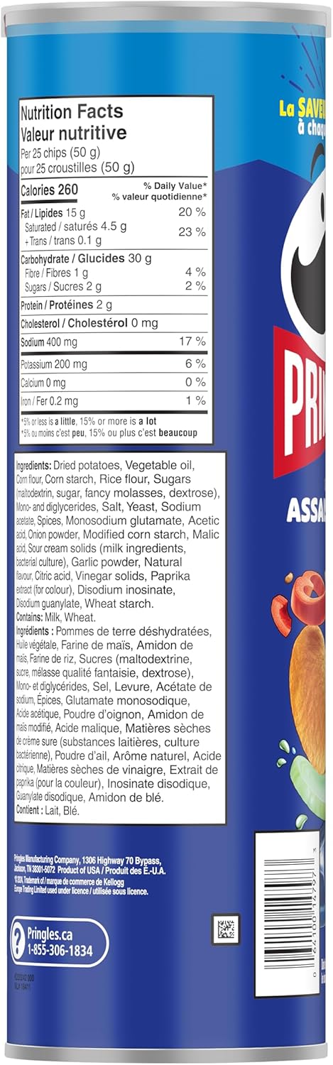 Pringles* All Dressed Flavour Potato Chips 156 g - Image 2