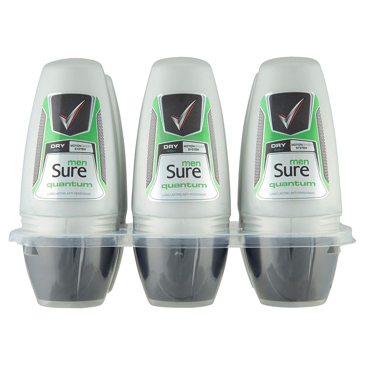 6 x Sure Men Quantum Anti-Perspirant 50ml
