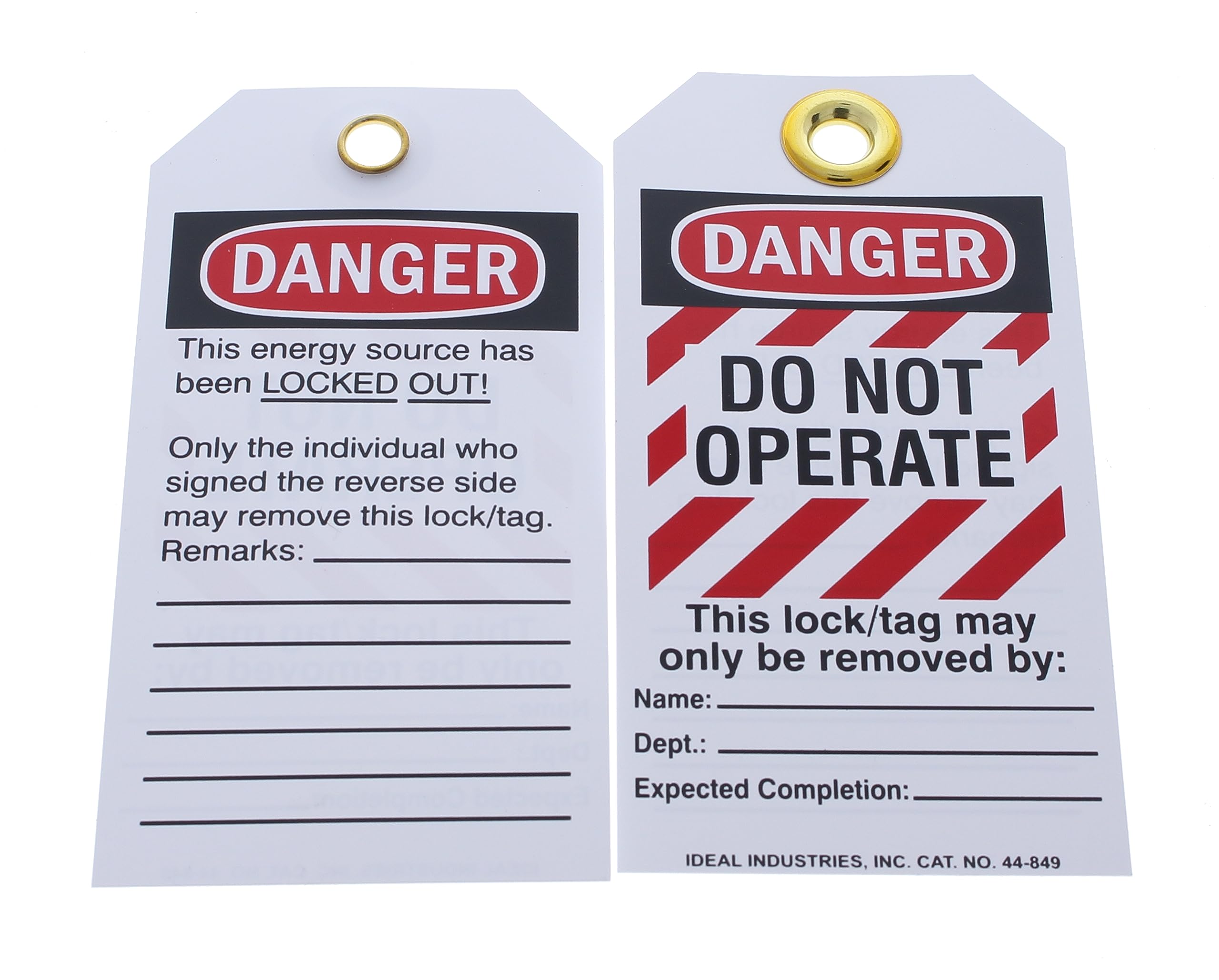 Amazon.com: IDEAL Industries 44-833 Heavy Duty Lockout Tag