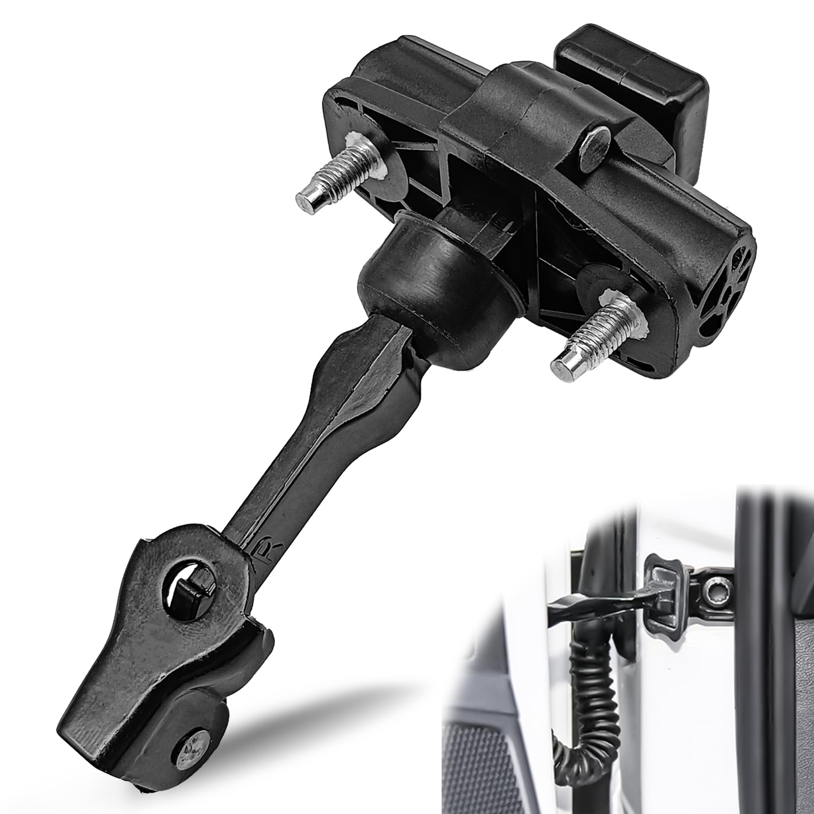 SYudwen Door Check Strap Compatible with F150 2009-2014 Mark LT 2010-2014 Front Driver or Passenger Side Front Door Check Stop Strap Limiter Replaces