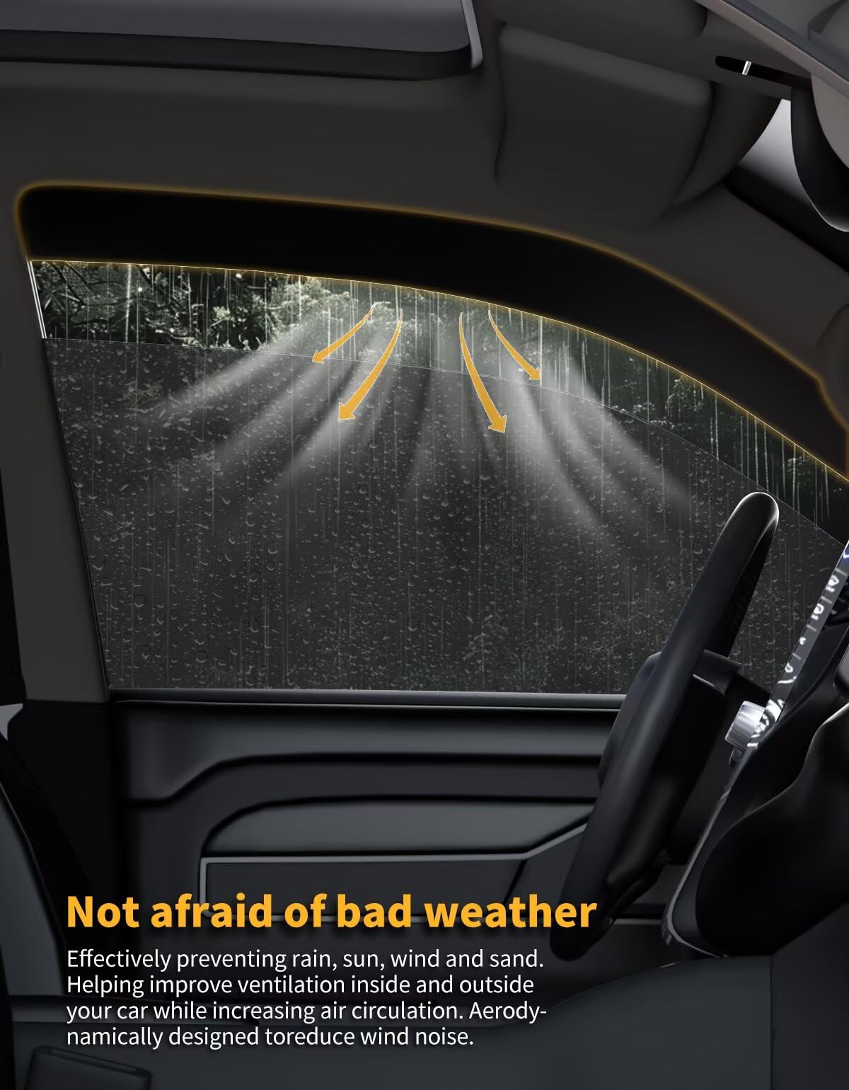 In-Channel Rain Guards For Dodge Durango 2011-2025 - Smoke Polycarbonate Window Visors (4-Piece)