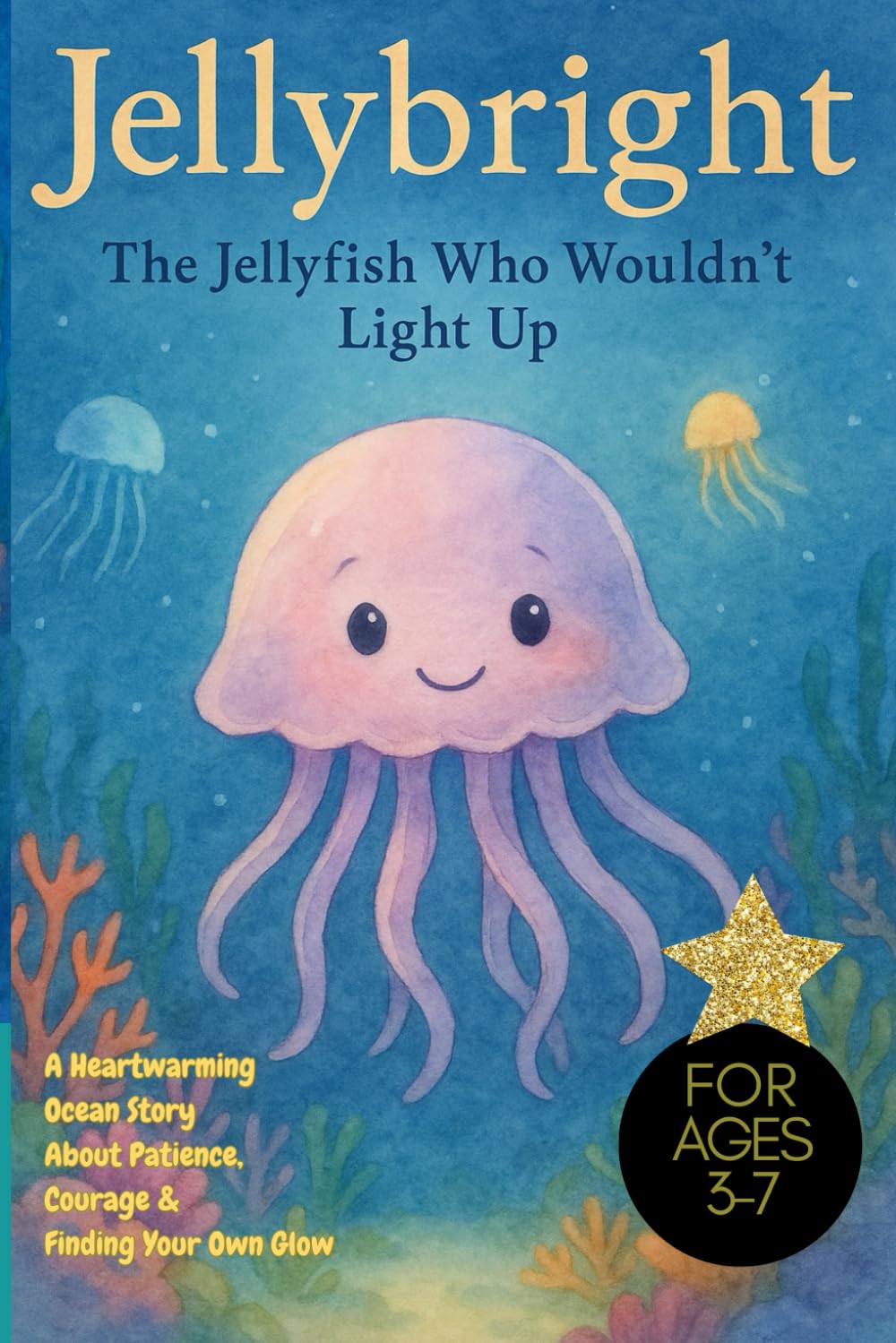 JellyBright The Jellyfish Who Wouldn’t Light Up: A Heartwarming Ocean Story About Patience, Courage & Finding Your Own Glow, jellyfish story, ocean lover gift, courage gift