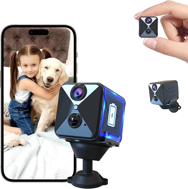 2026 Upgraded Spy Hidden Camera,4K HD Mini Cam for Home with Night Vision,100 Days Long Battery Life, Motion Detection,Remote Viewing,Wireless Camera for Pet/Baby/Nanny Surveillance