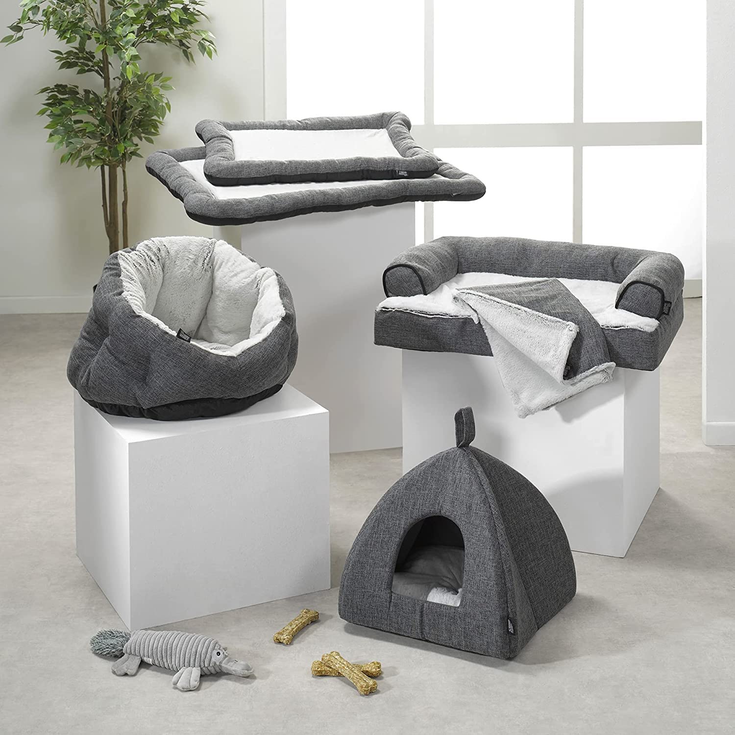 Coussin rectangle 70x50x5cm Cocoon anthracite