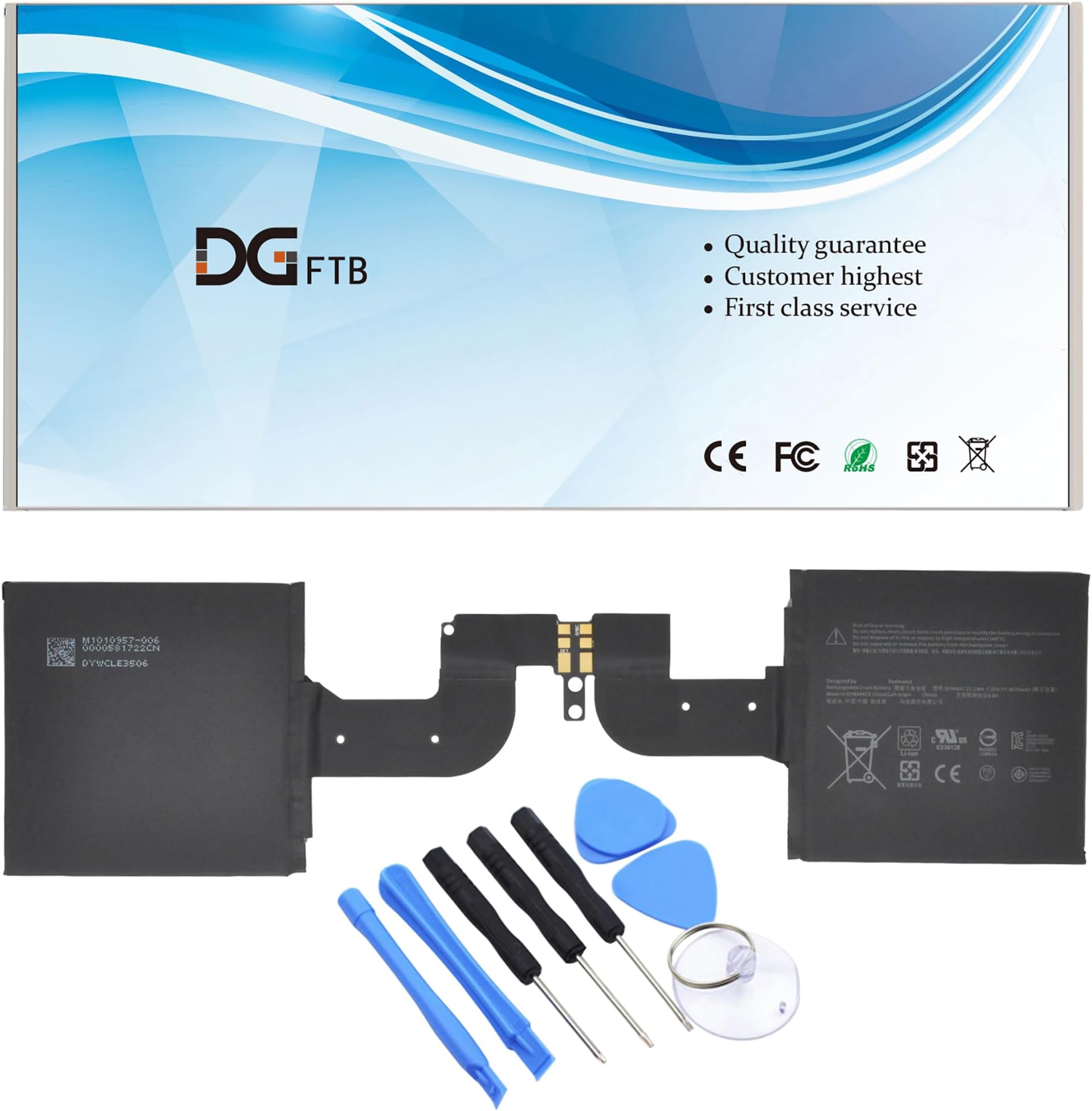 Batterie 5400mAh G3HTA040H Pour Microsoft Surface Book 2nd 15 1793 Keyboard