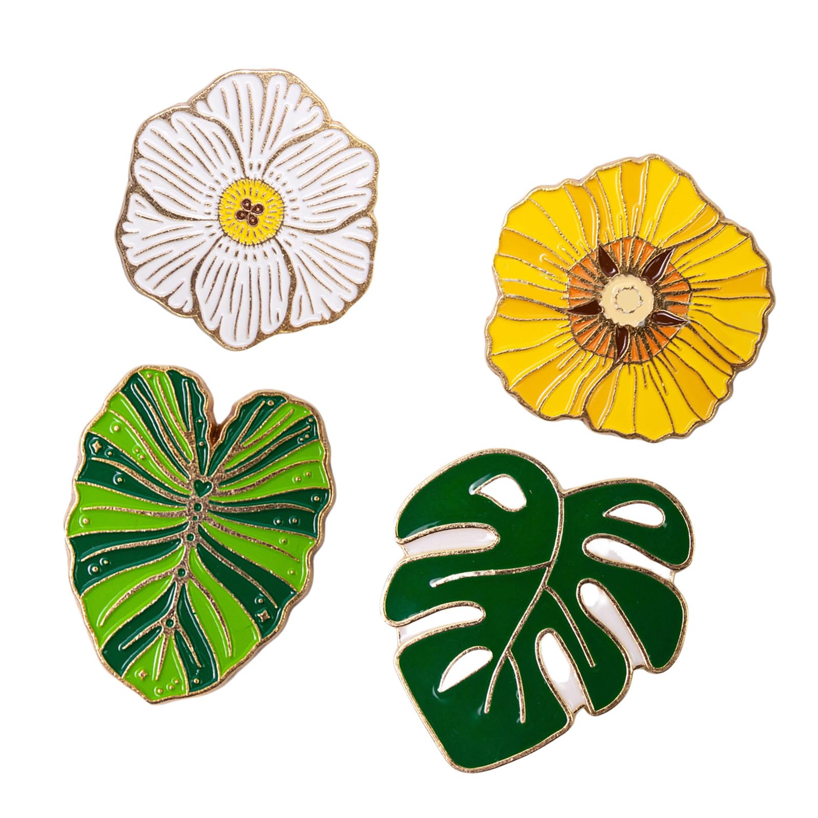 4Pcs Flower Shaped Needle Nanny Sewing Needle and Pin Holders Minders for Needlework Embroidery Minders