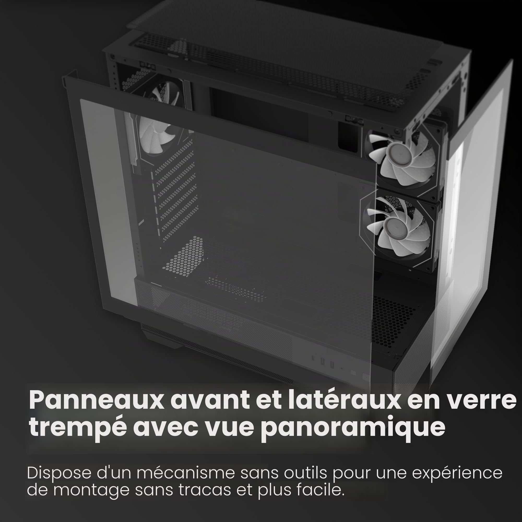 Boitier PC Moyen Tour Zalman CHRONIX (Noir)