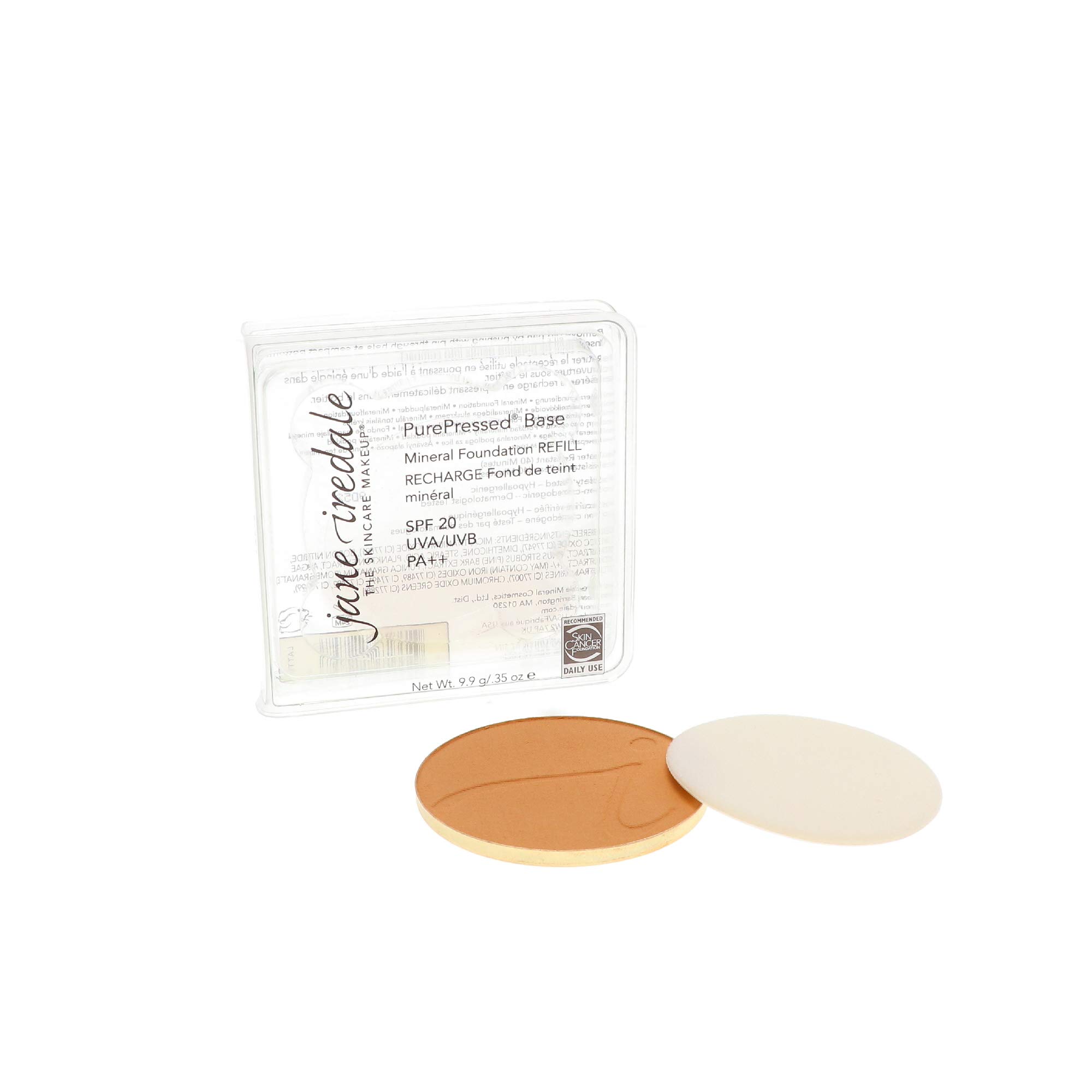 Pressed Powder Refill - Latte kaffeecreme, Gesichtspuder, LSF20, jane iredale