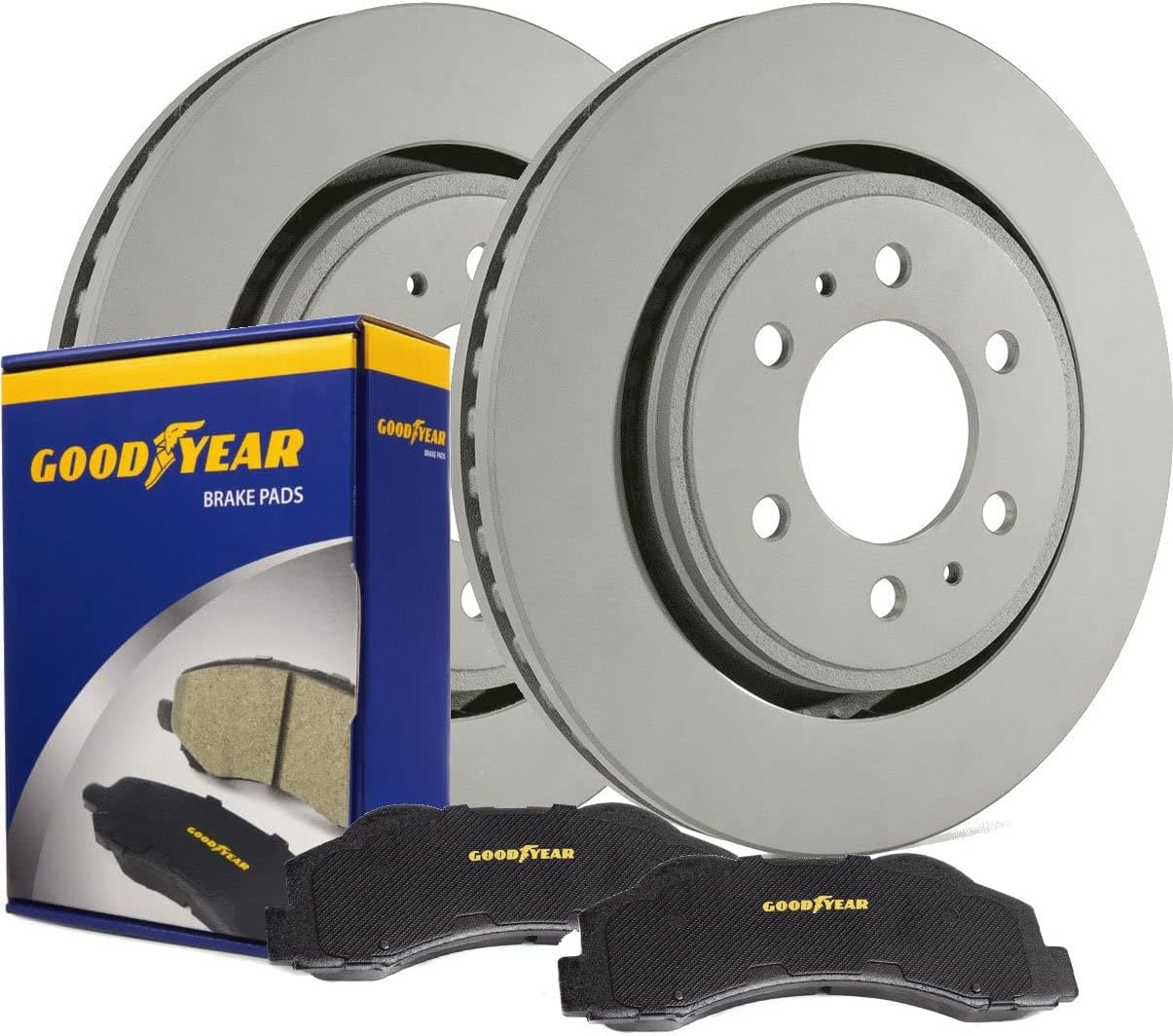 Goodyear Brakes Vehicle Rear Brake Bundle with Truck and SUV Carbon