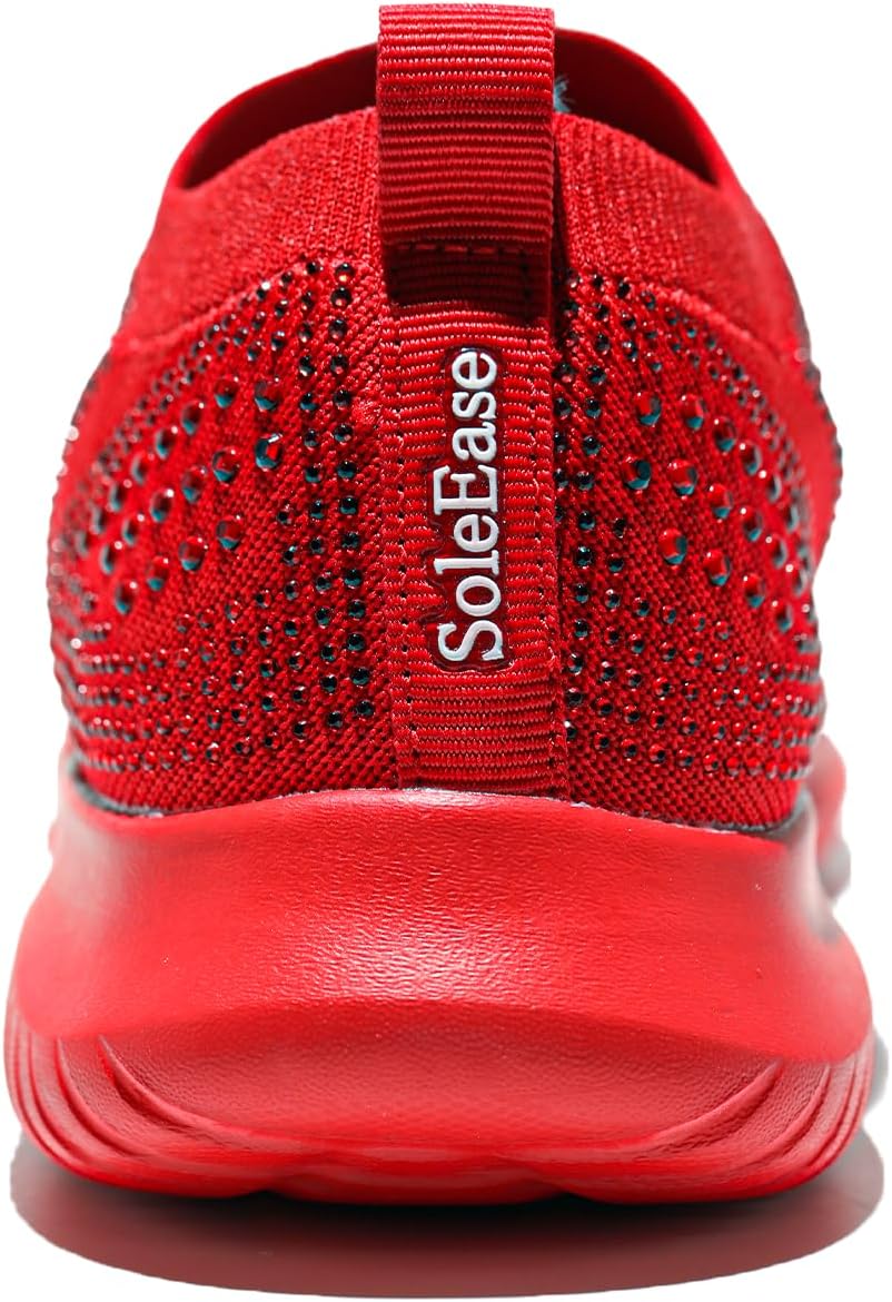 Women's Sparkly Rhinestone Shoes, Breathable & Lightweight Mesh Glitter Sneaker for Casual, Walking, Working, Shopping and More - Image 6