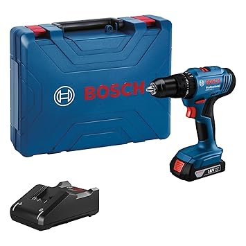 BOSCH GSB 183-Li Cordless Battery Powered Impact Drill/Drivers With 1 Battery | 18 Volts | 1815 RPM | Maximum Power 850 Watts | Item Torque 56 Newton Meters | Blue | 1 Year Warranty from BOSCH