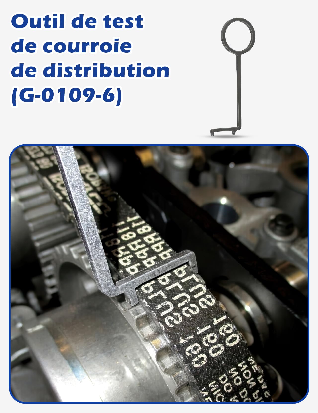 Kit Calage Distribution PSA 1.2 PureTech, Outil de Verrouillage et de Test Complet 7 Pièces pour Citroën/Peugeot/Opel 1.2L VTI GDI