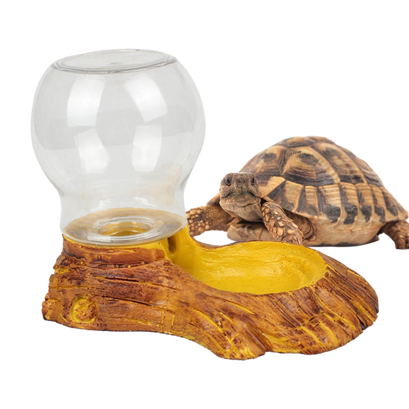 Whnbuij Tortoise Water Dispenser | Chameleon Drinking Bowl,Detachable Amphibians Bearded Dragon Drinking Fountain