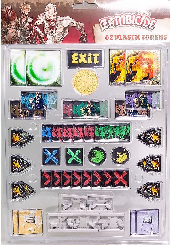 Asmodee Edge Entertainment – Plastic Tokens Pack, Zombicide: Black Plague (EDGBP031)
