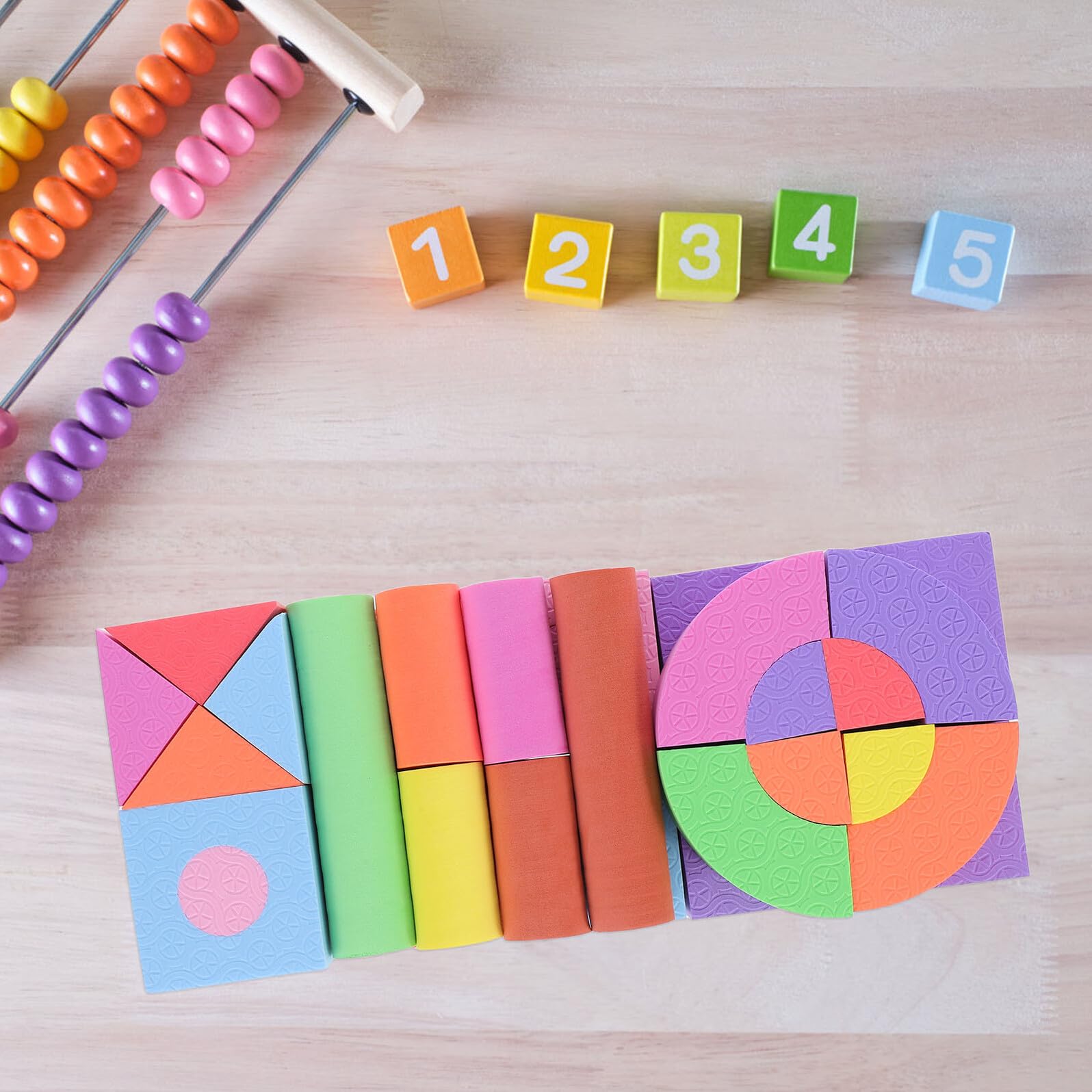 Blocchi Morbidi 100pezzi Eva per Ragazzo Ragazza, Giocattoli Montessori | Festa Scuola Decor, Giocattoli da Costruzione, Blocchi, Rompicapo, Bathing Toy