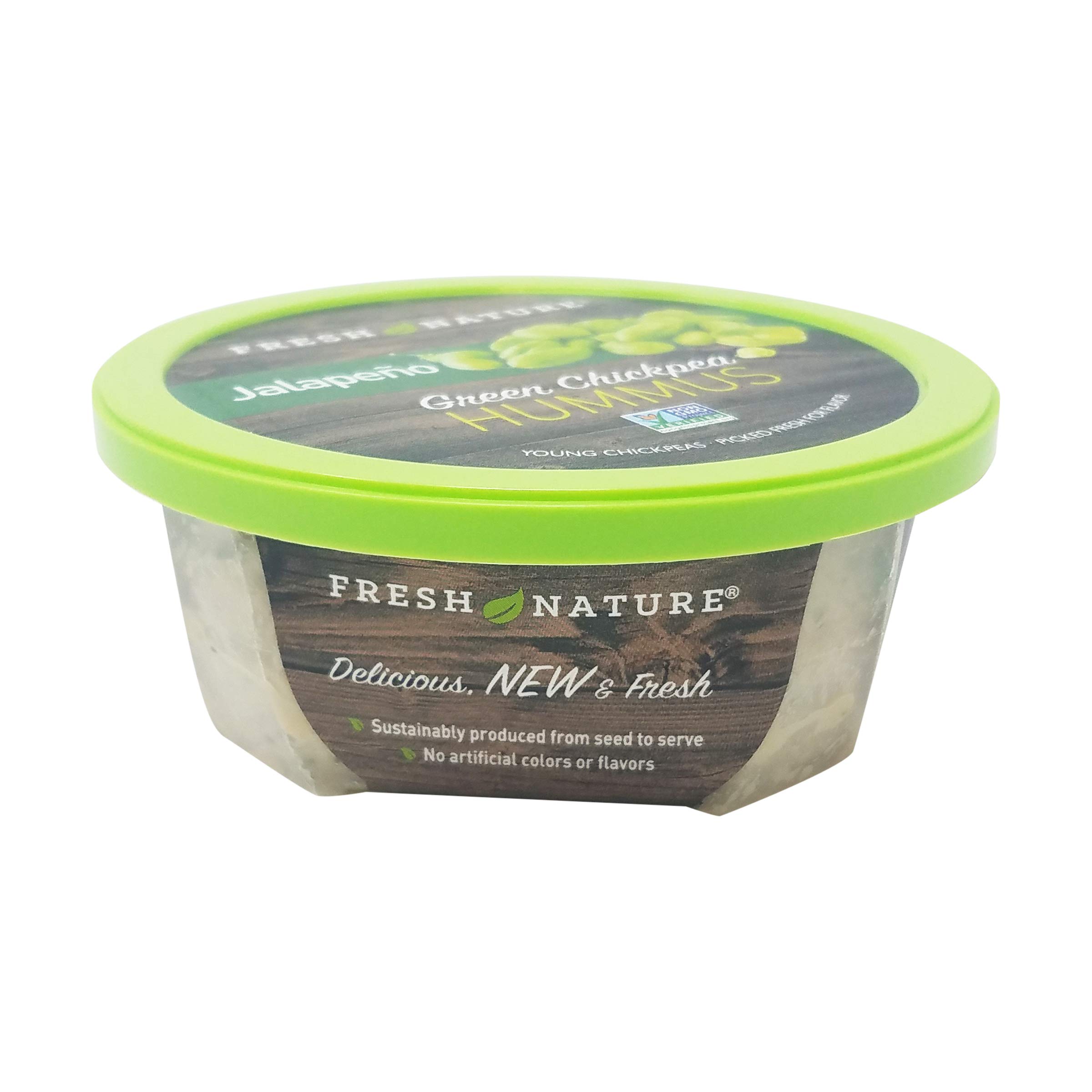FRESH NATURE FOODS Hummus Jalapeno Green Chickpea Nat, 8 OZ