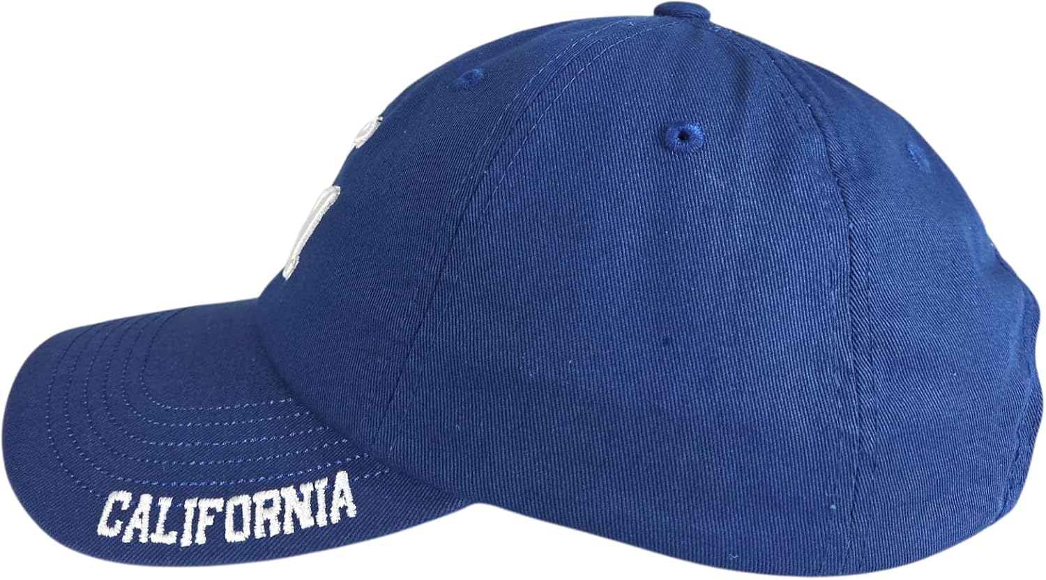 LA California 3D Interlock Embroidered Dad Hat – “California” Brim, “Los Angeles” Back, Cotton Adjustable Cap - Image 3
