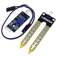 Vista 2 de Higrómetro de suelo Módulo de detección de humedad Sensor de agua Humedad del suelo Humedad del suelo para Arduino