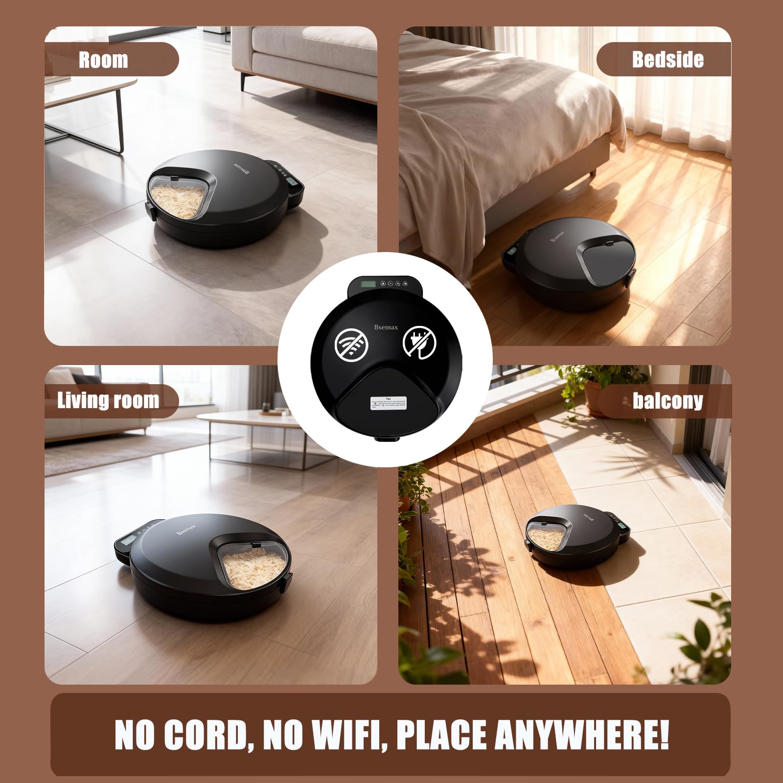 Comedero automático de alimentos húmedos para gatos, perros, dispensador de alimentos frescos con 4 comidas, con 2 paquetes de hielo, pequeños comederos para mascotas, para gatitos, cachorros, gatos