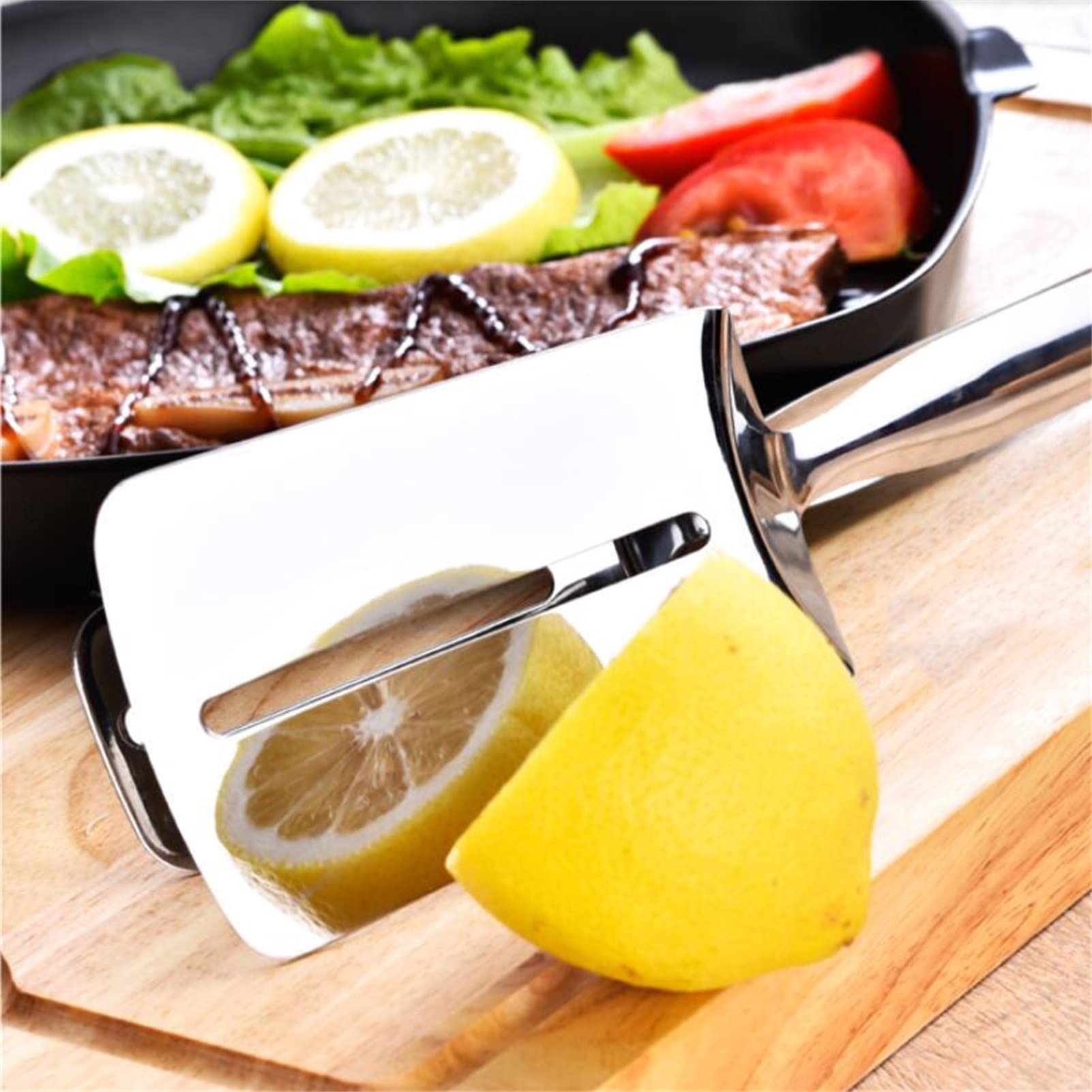 Pinzas De Cocina, Multifunción Resistente Al Calor con Fácil Agarre Acero Inoxidable Ergonomía Clip De Carne para Barbacoa, Servir, Freír, Cocinar