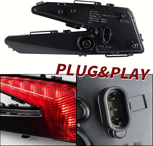 Miniatura 2 de CPOWACE Luces traseras negras de freno traseras compatibles con Can-Am Maverick X3 Max XDS XRS X DS RS RC MR Turbo R RR 2017-2022, montaje de luz
