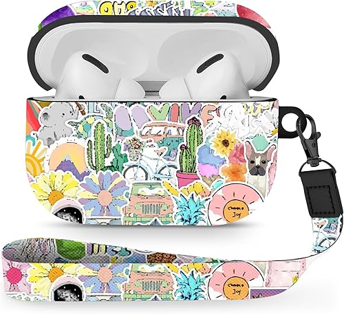 Miniatura 49 de Maxjoy Funda para Airpods Pro, serie de diseño de dibujos animados de anime, funda de Apple Airpod Pro para AirPods Pro 2019, fundas inalámbricas