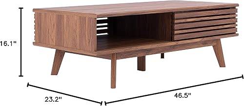 Miniatura 3 de Safavieh Home Collection Rori - Mesa de café con 1 estante (46 pulgadas de ancho x 23 pulgadas de profundidad x 16 pulgadas de alto)