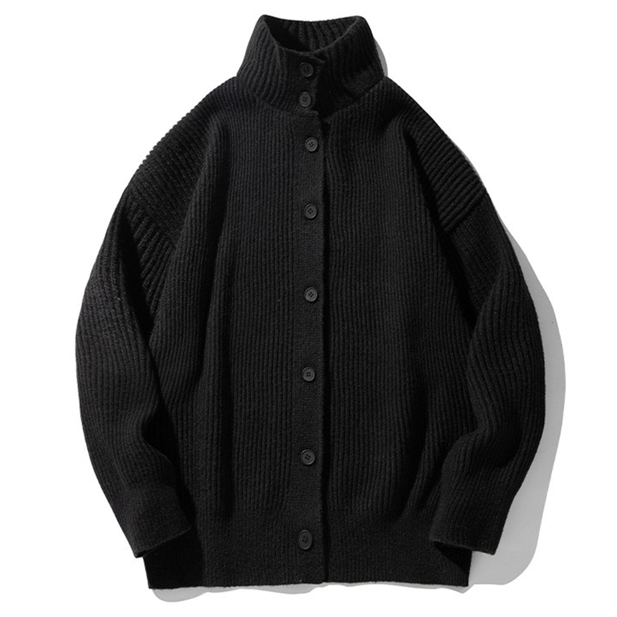 Cardigan lavorato a maglia per uomo Y2K Knit Button Up Maglione