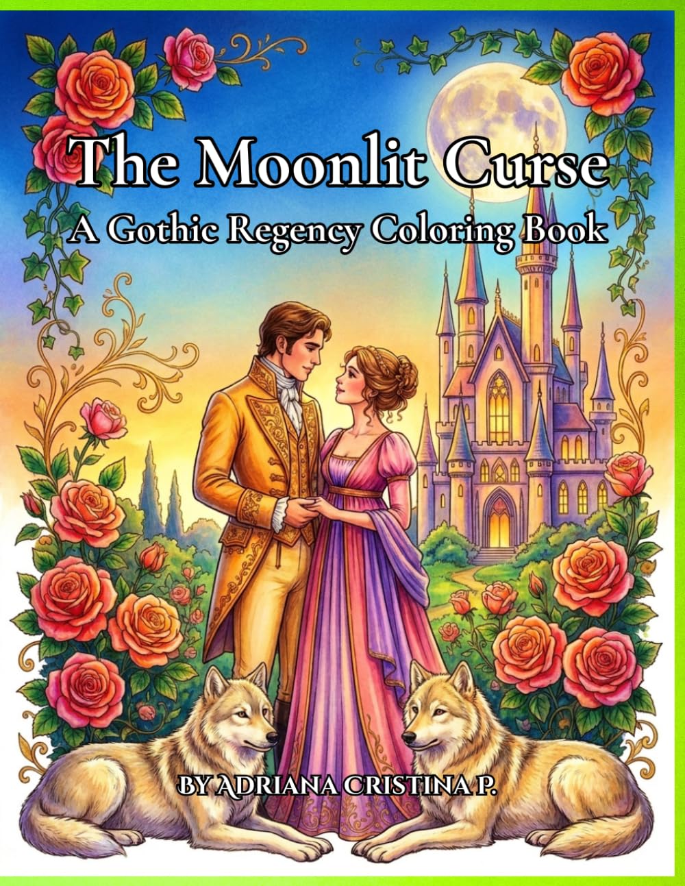 The Moonlit Curse: A Gothic Regency Coloring Book