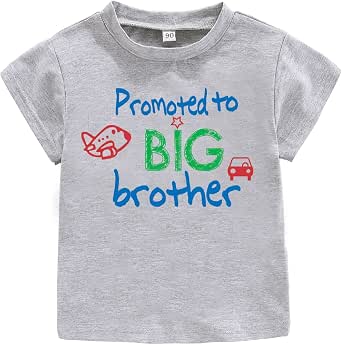 MNLYBABY Big Brother Shirt Toddler Baby Boy Promoted Italy