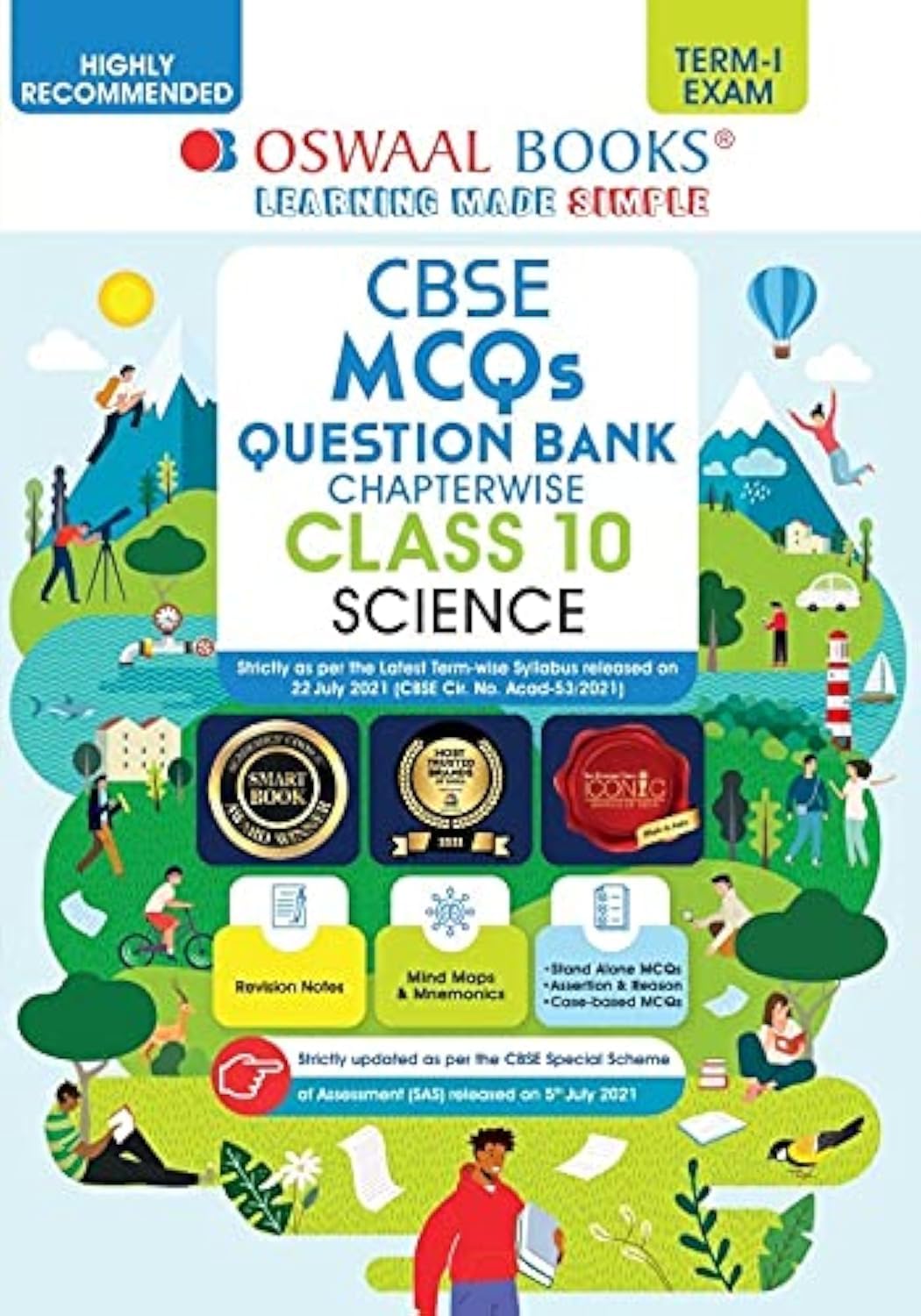 Oswaal CBSE MCQs Question Bank Chapterwise For Term-I, Class 10, Science (With the largest MCQ Questions Pool for 2021-22 Exam) Paperback – 5 August 2021