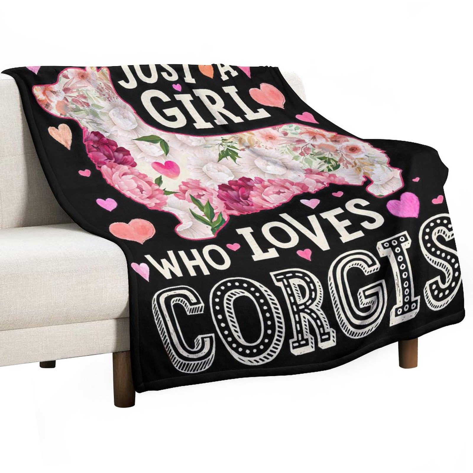 Xgidkew Girls Just A Corgis Just A Who Love Corgis Blanket Cute Corgis Decor Dog Throw Blanket Gifts For Boys Dog Lover Super Warm Soft Plush Fleece Flannel Blanket Couch Bedding Blanket For Kids Adult Women 50"X60"