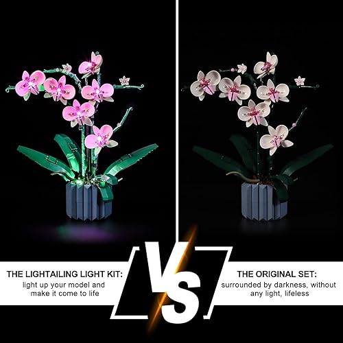 Miniatura 6 de LIGHTAILING Luz para orquídea Lego-10311 - Kit de iluminación LED compatible con el modelo de bloques de construcción Lego no incluye el juego de