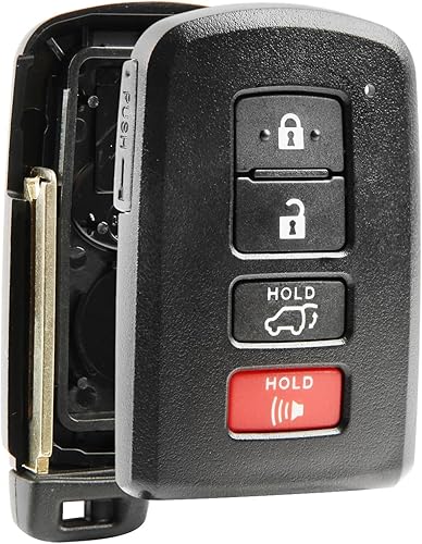Funda y almohadilla para llave inteligente para Toyota Highlander Venza 2008-2016 (HYQ14AAB, HYQ12ACX, HYQ14AEM)