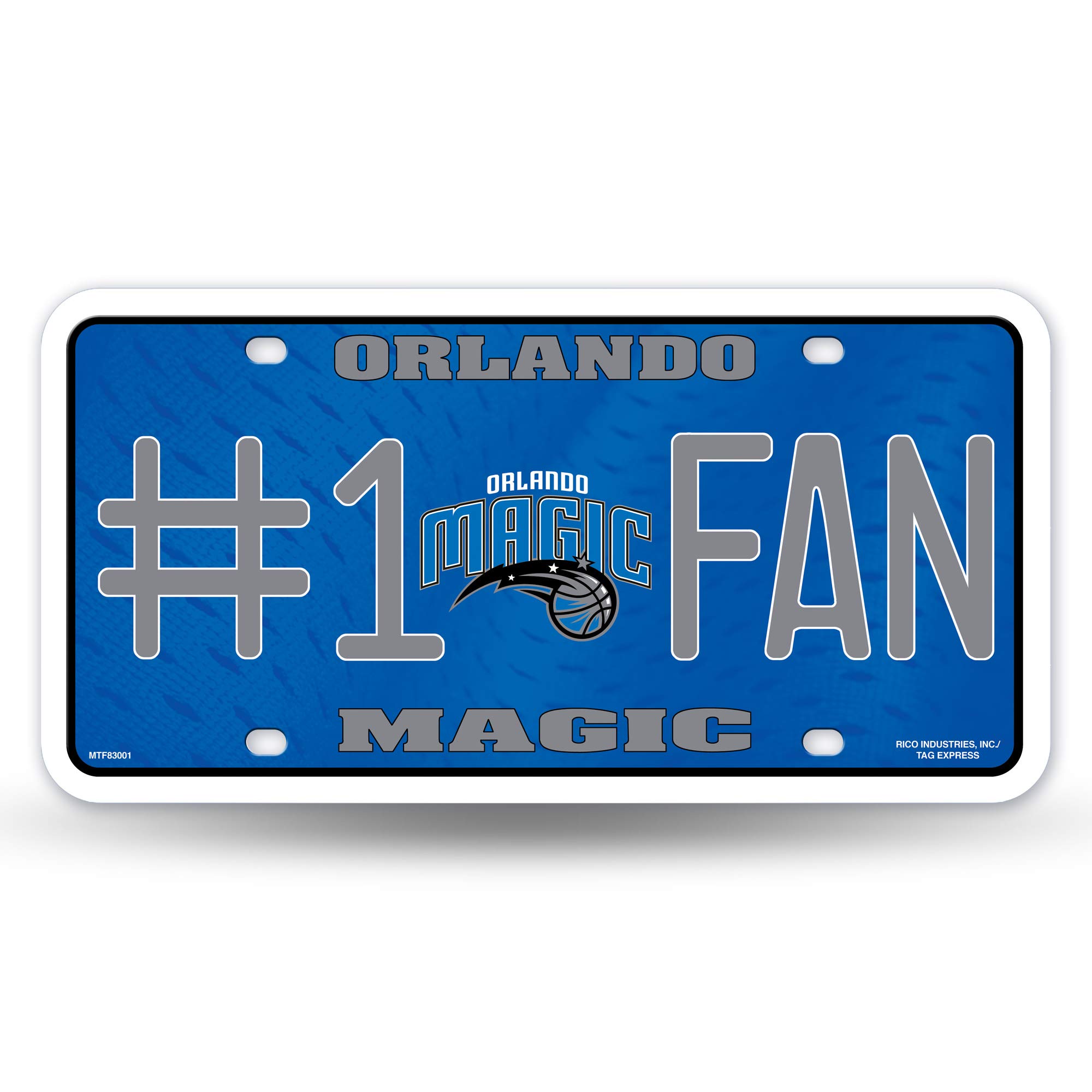 NBA #1 Fan Metal License Plate Tag