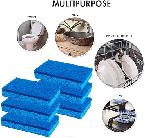 Miniatura 4 de Scrubit Esponjas de limpieza antiarañazos - Esponja para platos ideal para lavar cocina, platos, baño y más - Esponja para lavar platos junto con un