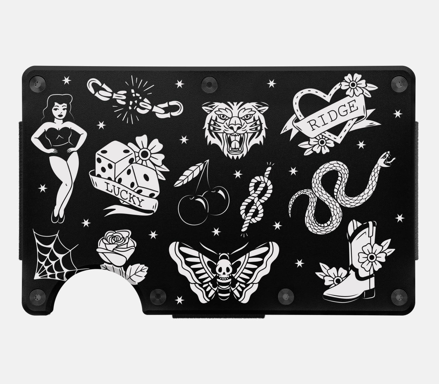 American Traditional Tattoo B&W