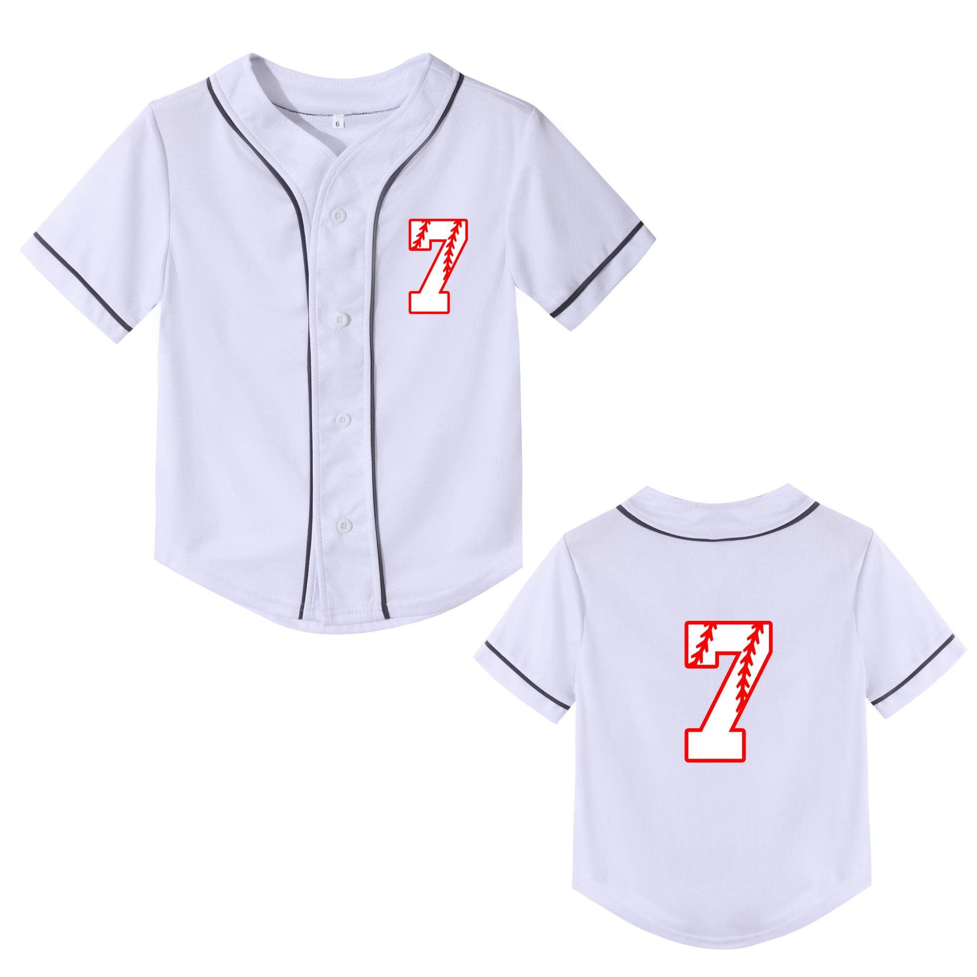 Yuji Itadori Kids Baseball Birthday Shirt 7th 8th 9th 10th Year Old Toddler Boys Girls Shirts Birthday Clothes