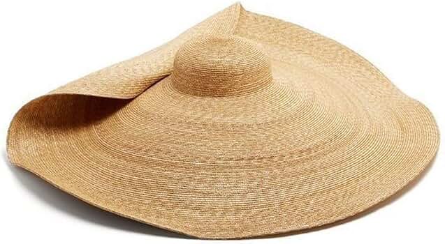 Chapeau de Plage Pliable en Paille pour Femme avec Large Bord - Style d'été Kaki - Protection Soleil Chapeau de Plage Pliable en Paille pour Femme avec Large Bord - Style d'été Kaki - Protection Soleil