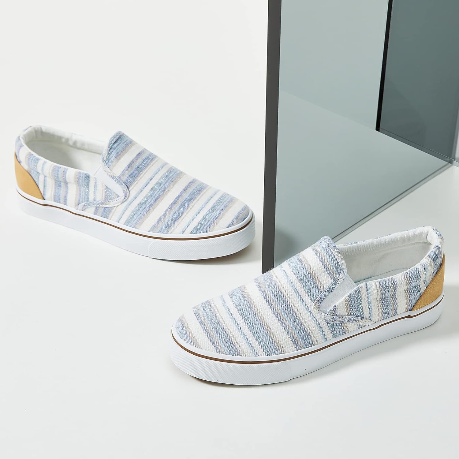 Women's Slip on Shoes Canvas Sneakers Loafers Non Slip Shoes Low Top Casual Shoes - Image 8