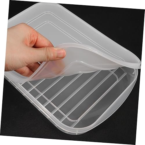 Miniatura 2 de Kichvoe 3 recipientes fríos transparentes para refrigerador, caja de almacenamiento de alimentos reutilizable para tocino, camarones, pescado y