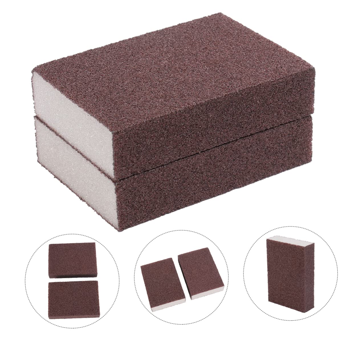 FOMIYES 2Pcs Eraser Sponge Descaling Nano Corundum Pads for Kitchen Home Restaurant and Hotel Use Non Scratch Dish Washing Pads