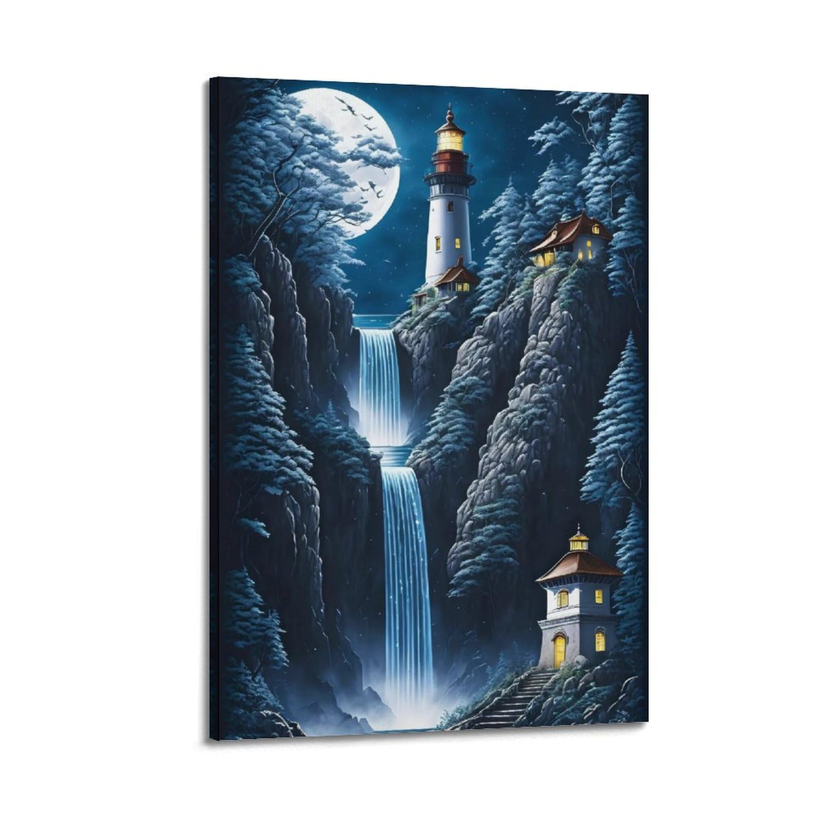 Impression sur toile Silver Dream Falls poster cascade 50x75 cm - 6